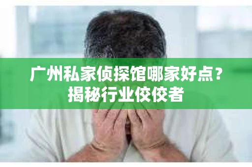 广州私家侦探馆哪家好点？揭秘行业佼佼者