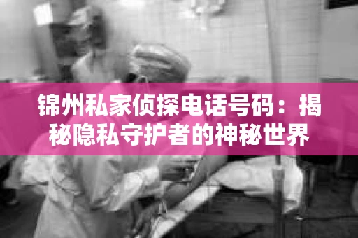 锦州私家侦探电话号码：揭秘隐私守护者的神秘世界