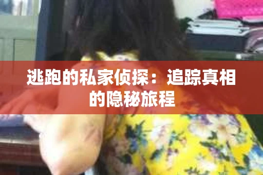 逃跑的私家侦探：追踪真相的隐秘旅程