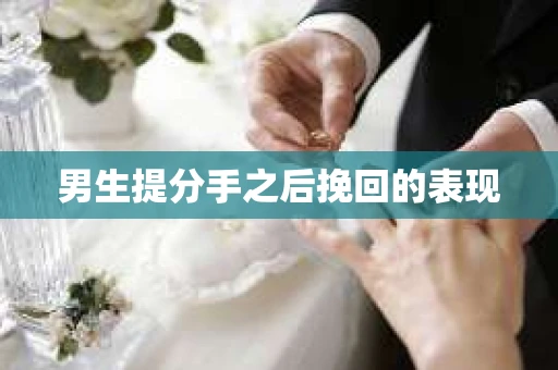 男生提分手之后挽回的表现