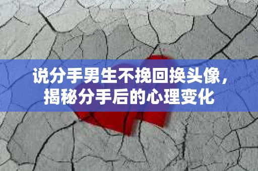 说分手男生不挽回换头像，揭秘分手后的心理变化