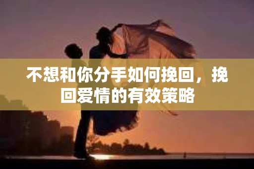 不想和你分手如何挽回，挽回爱情的有效策略