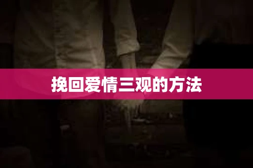 挽回爱情三观的方法